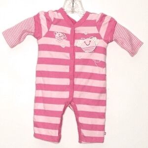 THE CHILDREN'S PLACE | pink striped onesie